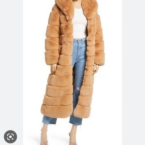 Akira azalea wang faux fur coat